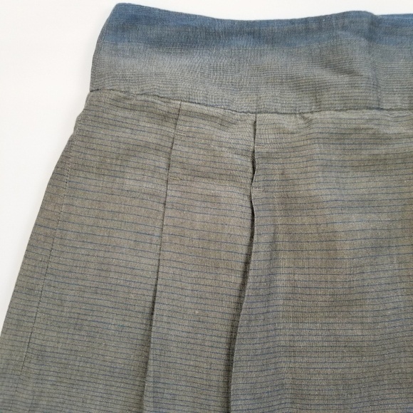 Vince gray blue ombre striped above the knee knee length A style skirt size 6 - Picture 7 of 9